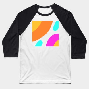 Colorful abstract texture art stripes Baseball T-Shirt